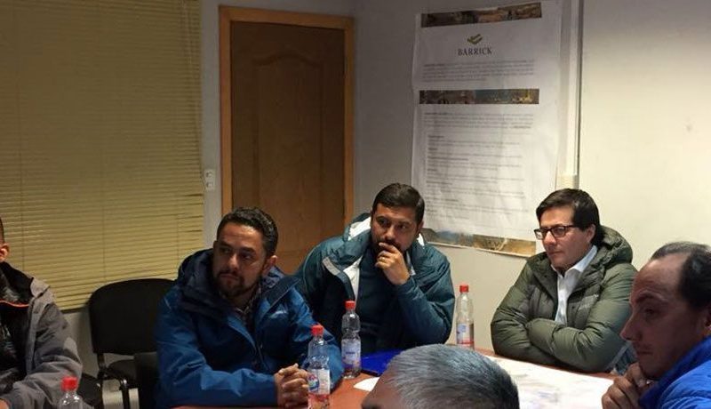Ministros del 1TA inician visita inspectiva a faena de Pascua Lama