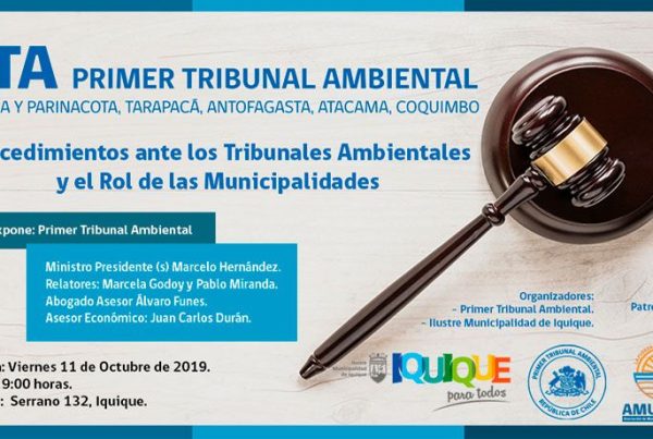 Municipios de Región de Tarapacá se capacitarán en Justicia Ambiental