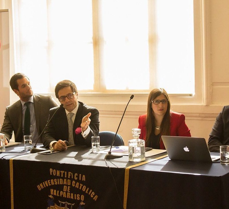 Presidentes TA en inicio Diplomado Derecho Ambiental PUCV