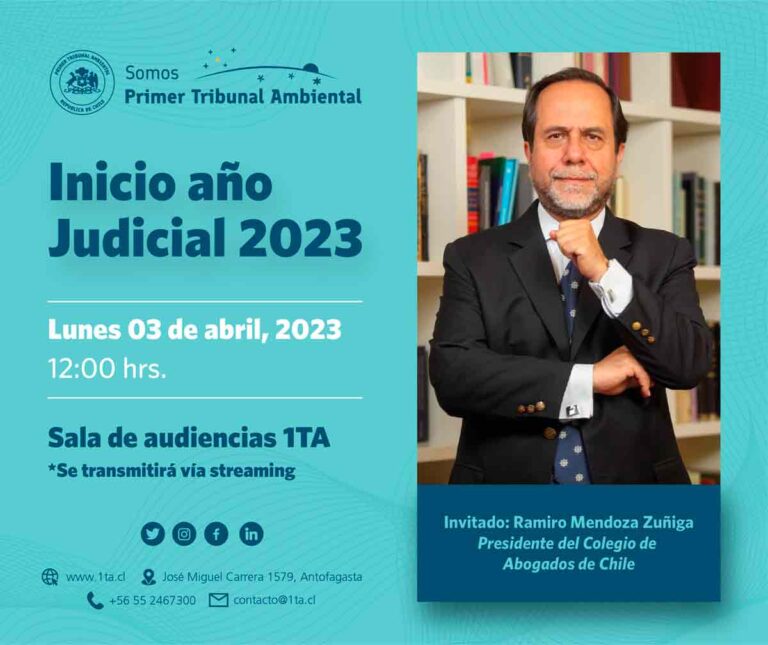 Primer Tribunal Ambiental realizará acto de Inicio del Año Judicial 2023