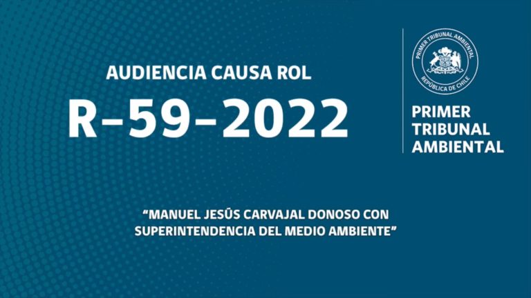 R-59-2022: «Manuel Jesús Carvajal Donoso con Superintendencia del Medio Ambiente»