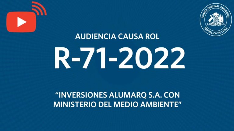 R-71-2022: «Inversiones Alumarq S.A. con Ministerio del Medio Ambiente»