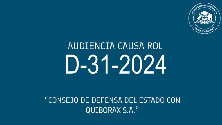 Audiencia de revisión de medida cautelar impuesta a empresa Quiborax