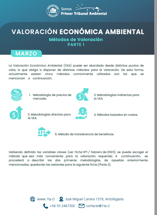 Valoración económica marzo 2023