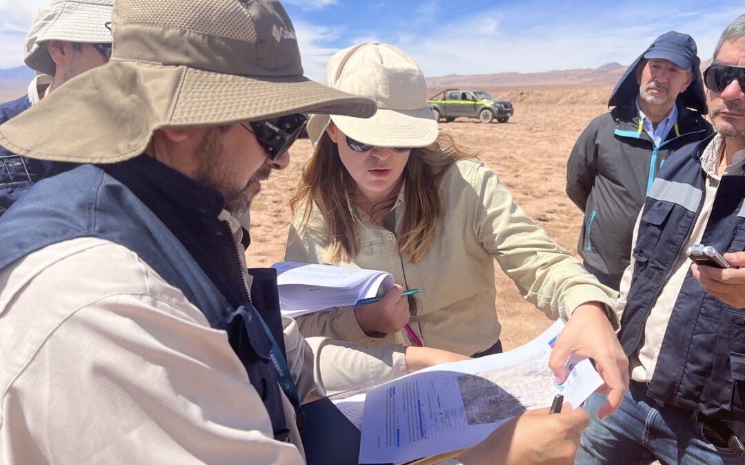 Primer Tribunal Ambiental inspecciona sector de Las Vegas de Tilopozo por reclamación de Minera Escondida