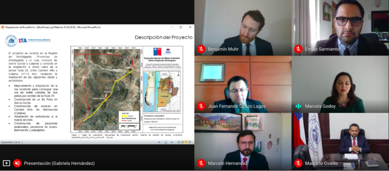 En acuerdo quedó causa de reclamación por proyecto Rutas del Loa