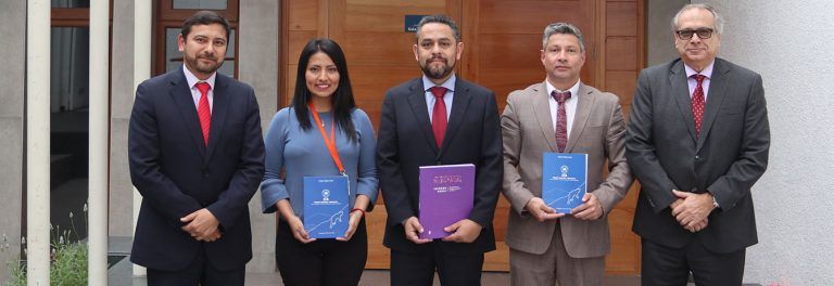 Ministro Presidente Mauricio Oviedo recibe saludo protocolar de Jefe Regional del Instituto Nacional de Derechos Humanos