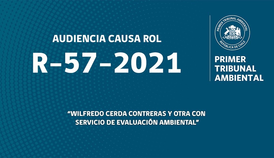 Audiencia R-57-2021 «Wilfredo Cerda Contreras y otra con Servicio de Evaluación Ambiental»