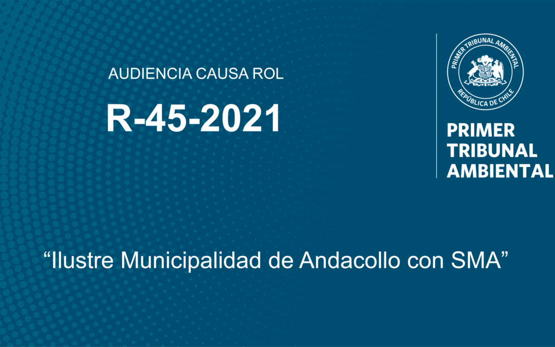 Streaming causa R-45-2021 «Ilustre Municipalidad de Andacollo con Superintendencia de Medio Ambiente»