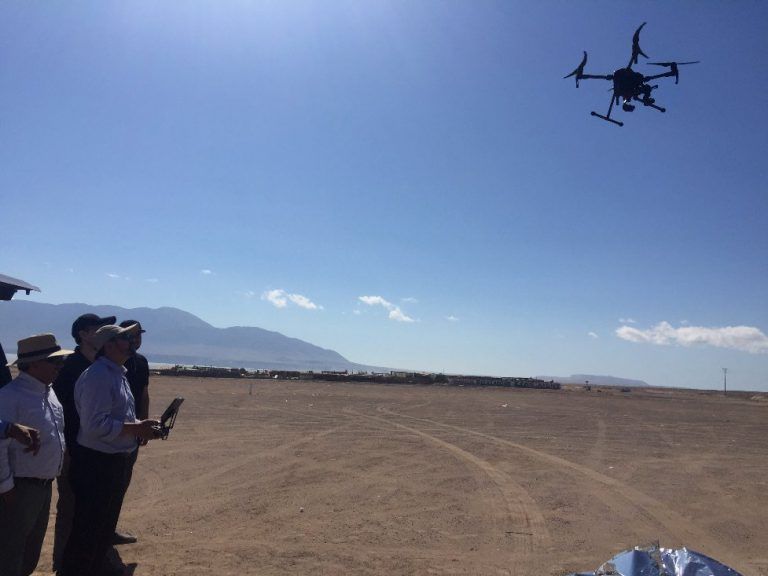 Equipo de profesionales del 1TA se capacita en uso de Dron