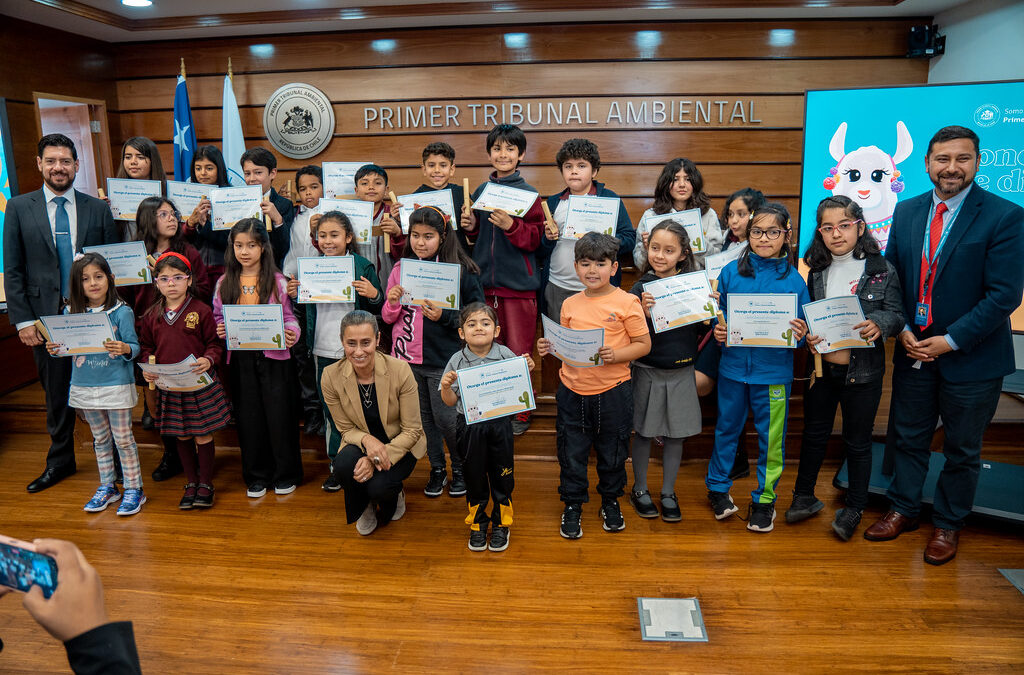 Primer Tribunal Ambiental premia a ganadores de concurso de dibujo